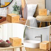 Bamboo Box with Drawer & Disposable Face Towel - Fancyou