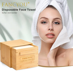 Bamboo Box with Drawer & Disposable Face Towel - Fancyou