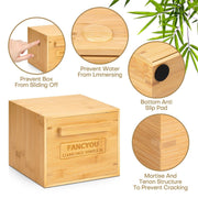 Bamboo Box with Drawer & Disposable Face Towel - Fancyou