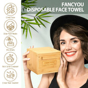 Bamboo Box with Drawer & Disposable Face Towel - Fancyou