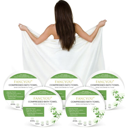 Compressed Bath Towels - 55 x 27.5 inch - Fancyou
