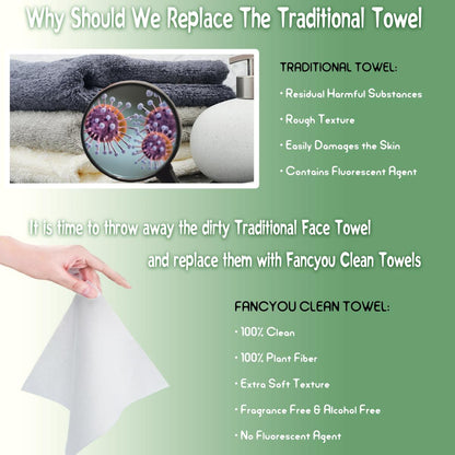Compressed Towel - 6 Carrying Cases - Travel Camping Hiking - Fancyou