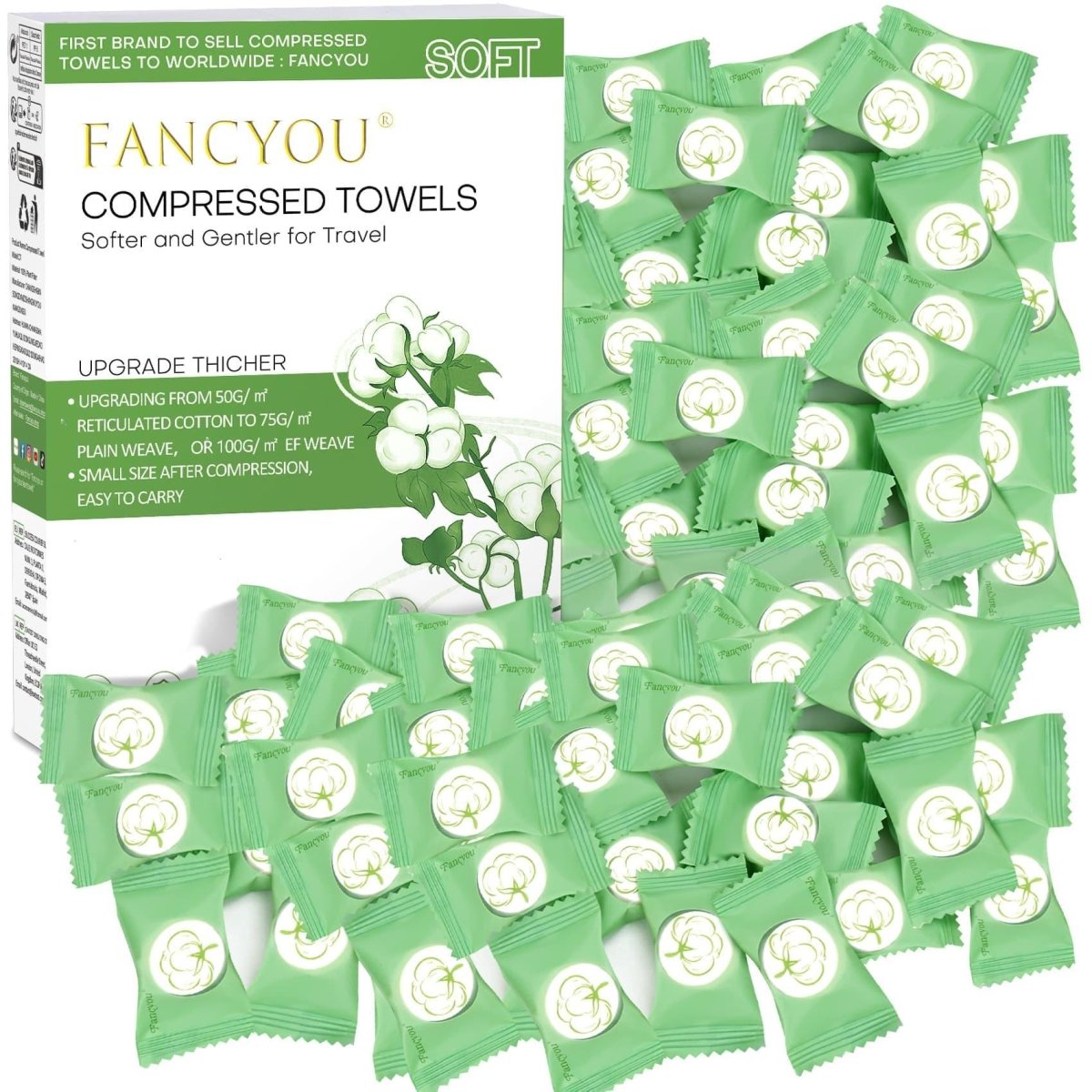Compressed Towels 100 PCS - Fancyou
