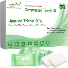 Compressed Towels Large - Individually Wrapped - Thicken Travel Towel - Fancyou